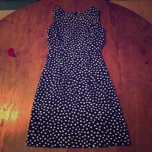 Handmade black and white polka dot dress.